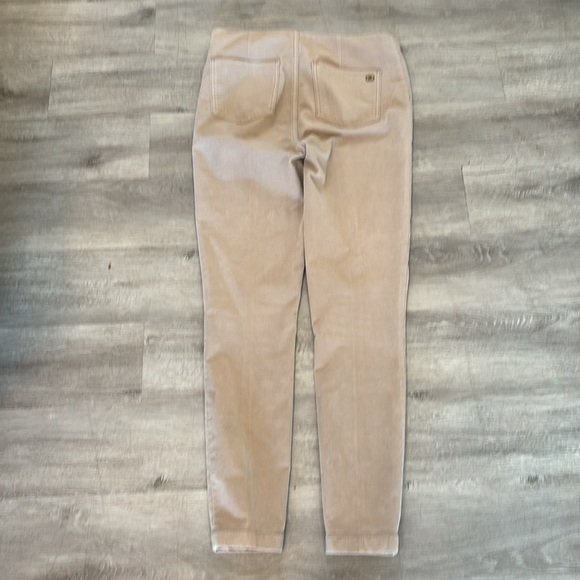 TORY BURCH Billet Leggings Pants Micro Corduroy Side Zipper Skinny Tan Size 29 - Picture 7 of 11